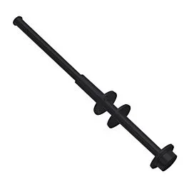 Colonial Bronze Concealed Garment Rod Hand Finished in Matte Satin Black, 1-1/2″ (38mm) Diameter