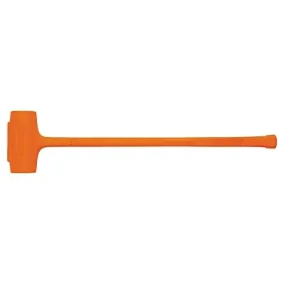 COMPO-CAST Soft-Face Sledge Hammer, 11.5 lb Head, 3-1/2 in dia Face, 36-1/8 in OAL, Orange
