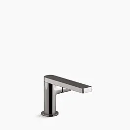 Composed Single-handle bathroom sink faucet with Cylindrical handle, 1.2 gpm Single hole in Vibrant Titanium
