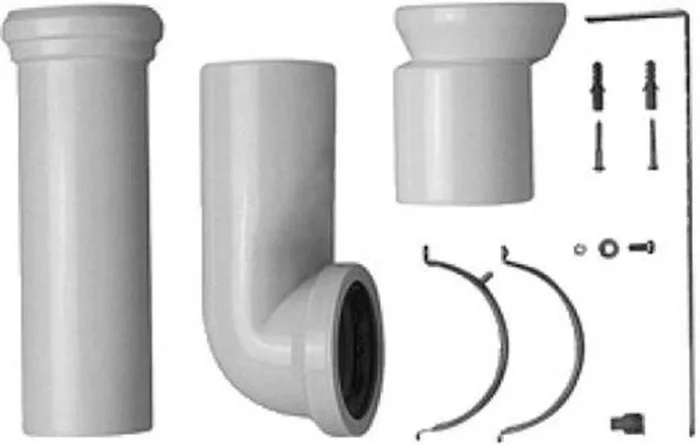 Connector Set for Horizontal and Vertical Outlet – White by Duravit