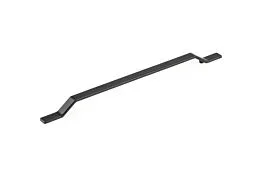 Contemporary 12-5/8″ (320mm) Center to Center, Length 16-1/8″ (410mm) Flat Black, Geometric Metal Appliance Pull/Handle