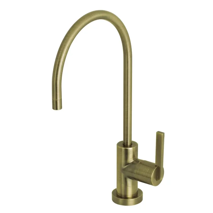 Continental Single-Handle Water Filtration Faucet, Antique Brass | Kingston Brass