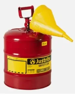 CRESENT JOBOX 5 GALLON RED SAFETY CAN TYPE 1 W/POLY FUNNEL
