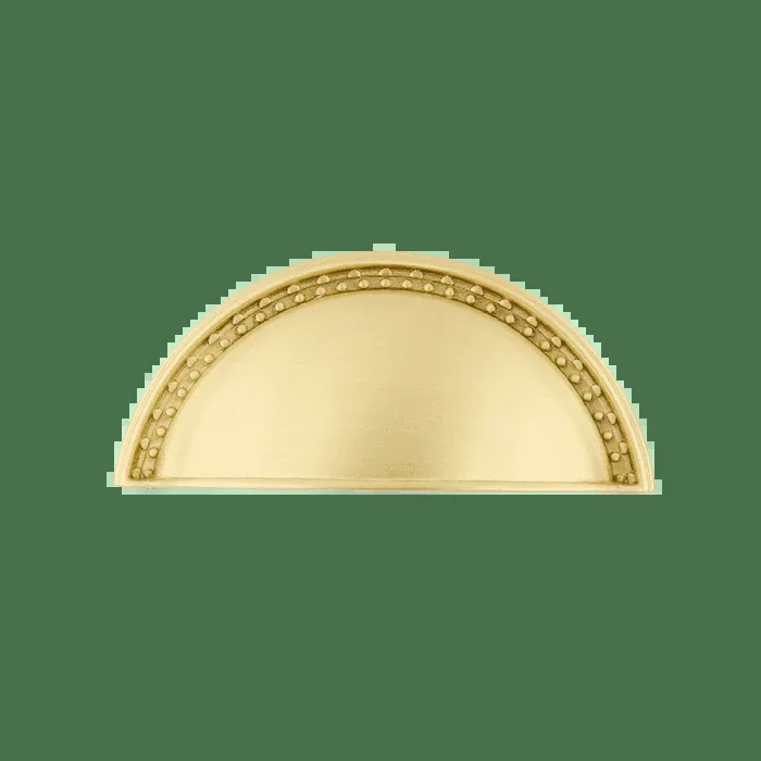 Cup Pull Meadows in Satin Brass – Vintage Cabinet Hardware