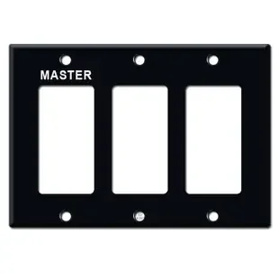 Custom Engraved 3-Decora Switch Wall Plate – Black