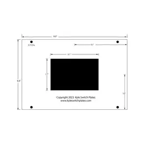 Custom Wall Switch Plates SP-CSTM-13437-ALM-BL