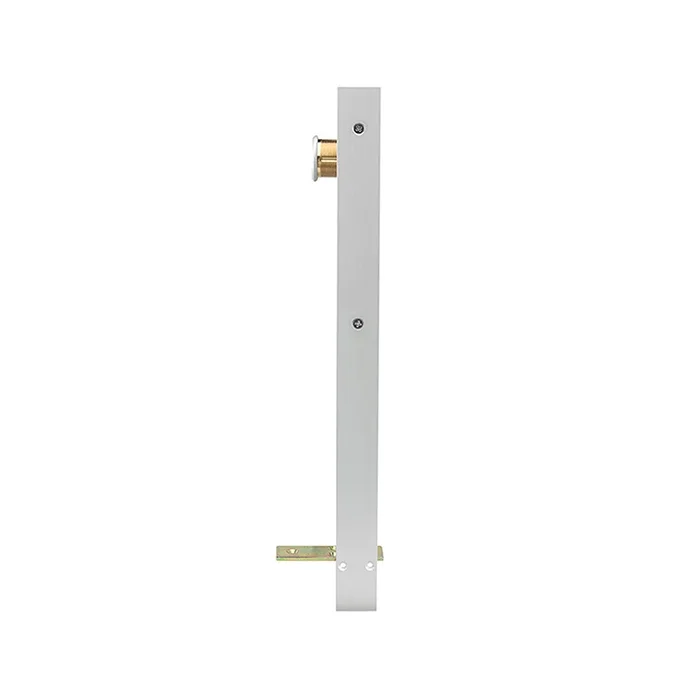 Cylinder Flush Bolt with 1-1/4″ Backset Aluminum Finish by Adams Rite