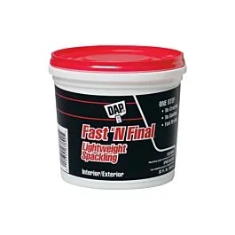 DAP Fast N Final Lightweight Spackling, Quart