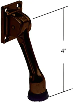 Dark Bronze Door Mounted 4″ Kick-Down Door Holder by C.R. Laurence