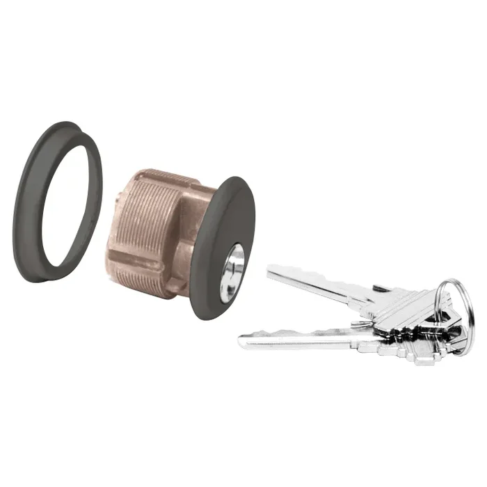 Dark Bronze Single Mortise Cylinder with Yale ‘8’ Keyway – Keyed Alike
