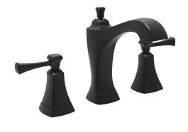 Davenport Widespread Lavatory Faucet, Matte Black