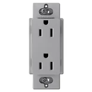 Decor Receptacle Outlet 15A – Gray Lutron Claro