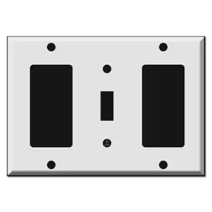 Decor Toggle Decor 3-Gang Wall Switch Plates