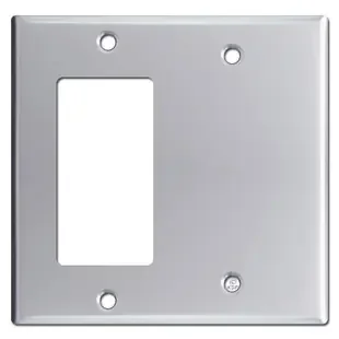 Decora GFI & Blank 2-Gang Switch Plate Covers – Polished Chrome