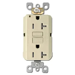 Decora Outlet Tamper Resistant Ground Fault 20A – Ivory