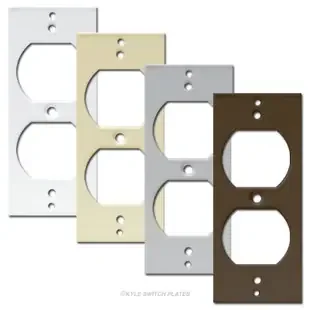 Decora Rocker to Duplex Outlet Insert for Light Switch Covers