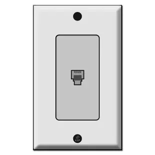 Decorative Phone Jack Covers with Telephone Outlet Inserts