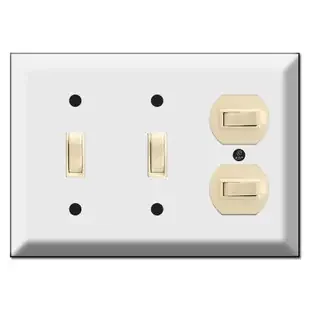 Deep 2 Vertical 2 Horizontal Toggle Switch Plates