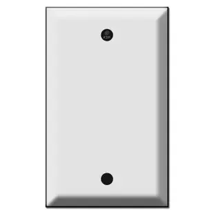 Deep Beveled Single Blank Switch Plate Covers