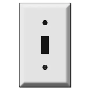 Deep Beveled Single Toggle Switch Plate Covers
