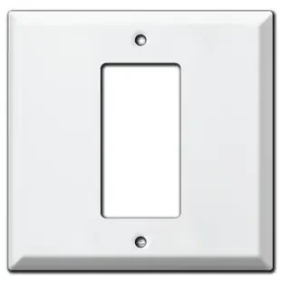 Deep Center 1 GFI Decora Rocker Light Switch Cover – White