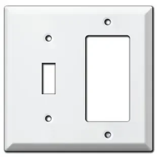 Deep Toggle Decora Outlet Cover Plate – White