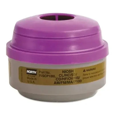Defender Multi-Purpose Cartridge/Filter, Olive/Magenta, used with 5500/7700 Half Masks, 5400/7600 Full Facepieces