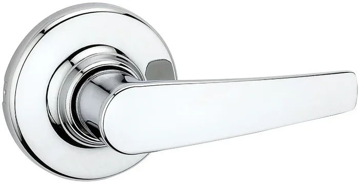Delta Passage Lever with 6-Way Adjustable Latch – Polished Chrome