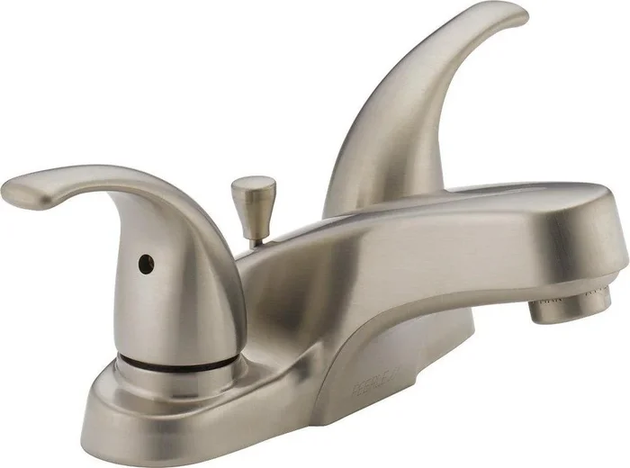 Delta Two Handle Centerset Bathroom Sink Faucet – Brilliance Brushed Nickel