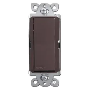 Designer Rocker Light Switch – Brown