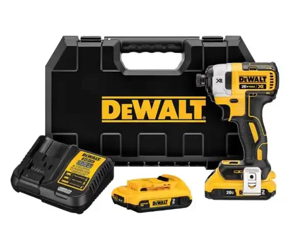DEWALT 20V MAX 2.0AH XR 3-SPEED B/L 1/4″ IMPACT KIT
