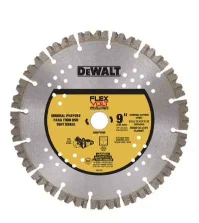 DEWALT FLEXVOLT 9″ DIAMOND CUTOFF WHEEL