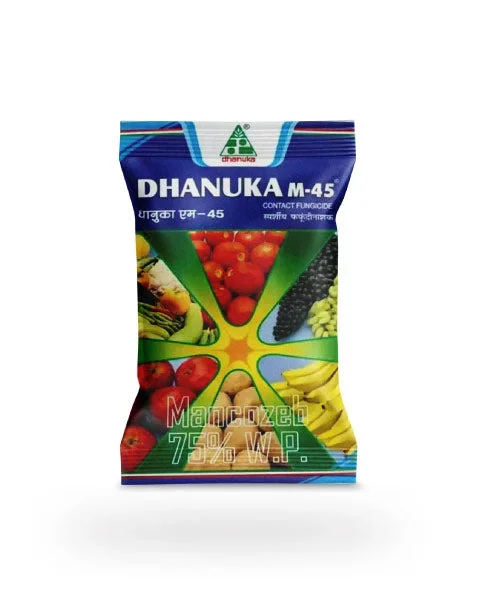 Dhanuka M45 Fungicide – Mancozeb 75% WP, Effective Disease Control