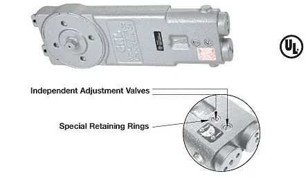 Diamond Style Spindle Medium Duty 105 Hold Open Retrofit Overhead Concealed Closer Body Only
