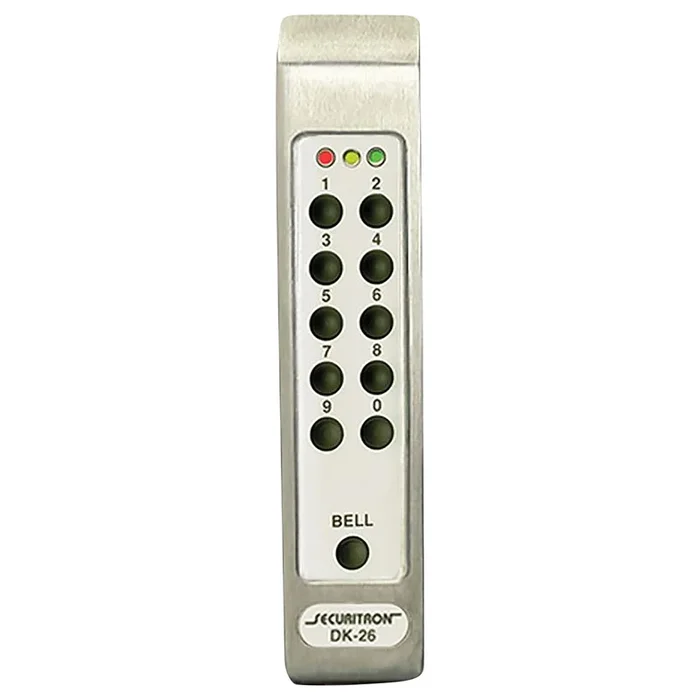 Digital Keypad Pad Narrow Stile Satin Stainless Steel Finish – Securitron