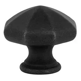 DISCONTINUED Emtek Tuscany Bronze Octagon Flat Black Cabinet Hardware Knob 1″ Diameter