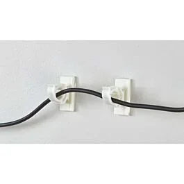 DISCONTINUED Super Clip Utility Adhesive Hook, 1-3/16″, White