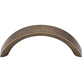 DISCONTINUED Top Knobs Crescent Pull Contemporary Style 3-Inch (76mm) Center to Center, Overall Length 3-1/2″ German Bronze Cabinet Hardware Pull / Handle