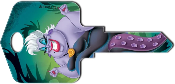 Disney Ursula Colored Key Blank by Howard Keys