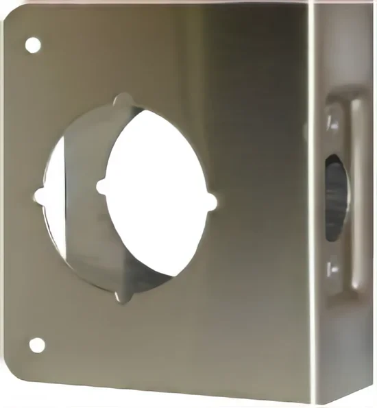 Don-Jo Door Wrap 2-3/8in Backset – Polish Brass Finish