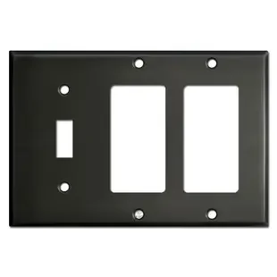 Double Decora Single Toggle Light Switch Plate – Dark Bronze