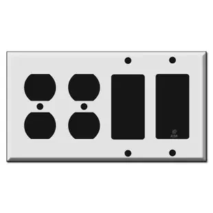 Double Outlet – Double Rocker Switch Plates