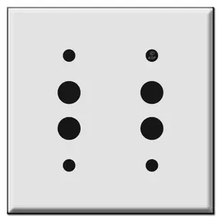 Double Pushbutton Switch Plates