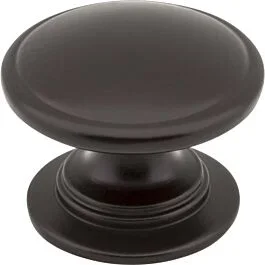 Durham Style Cabinet Hardware Knob, Dark Bronze 1-1/4 Inch Diameter