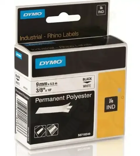 Dymo Perm Poly 1/2 White