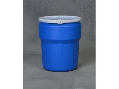 Eagle Lab Pack Open Head Poly Drum – 14 Gallon – Plastic Lever-Lock – Blue – 1610B