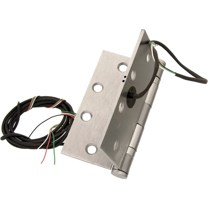 Electrified Hinge 4.5in x 4.5in – Heavy Weight Steel Base, Fire Rated