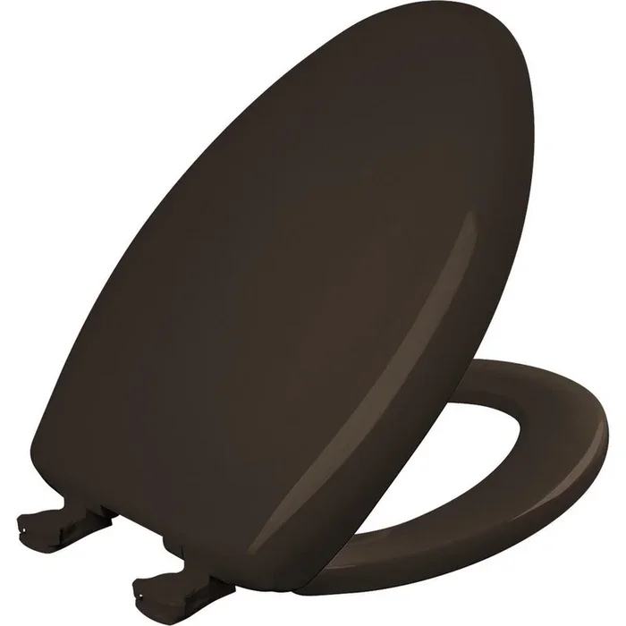 Elongated Closed Front Toilet Seat with Cover – Espresso Brown by Bemis