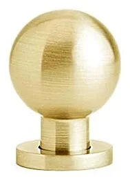 Emtek Brass Globe Satin Brass Cabinet Hardware Knob 1-1/8″ Diameter