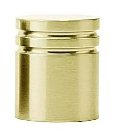 Emtek Brass Metric Satin Brass Cabinet Hardware Knob 1″ Diameter